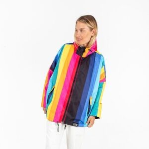 Night Rainbow Rain Jacket